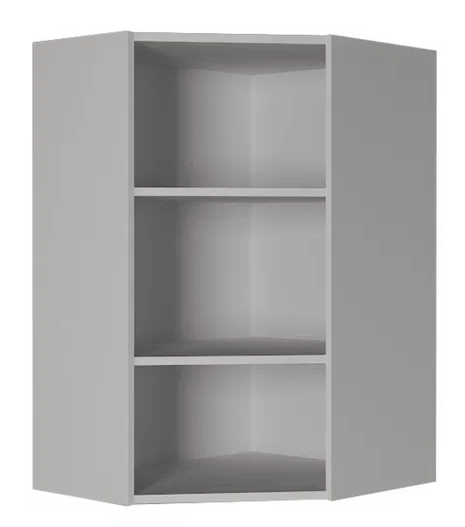 Кухонный шкаф угловой ВУ9, Сатин/Белый в Южно-Сахалинске - изображение 1