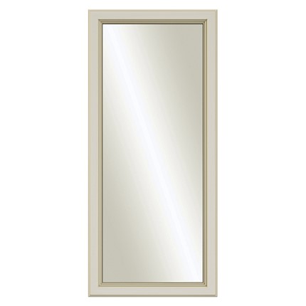 Зеркало навесное Сиена, Бодега белый / патина золото в Южно-Сахалинске - изображение
