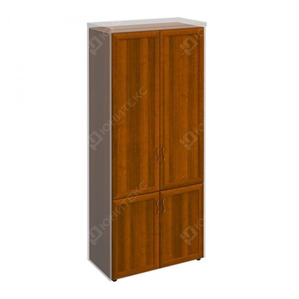 Шкаф для документов закрытый Мастер, темный орех (90х45х208) МТ 318 в Южно-Сахалинске - изображение