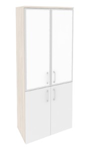 Шкаф O.ST-1.2R white, Денвер светлый/Белый в Южно-Сахалинске