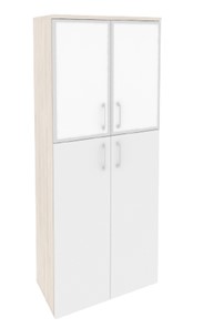 Шкаф O.ST-1.7R white, Денвер светлый/Белый в Южно-Сахалинске
