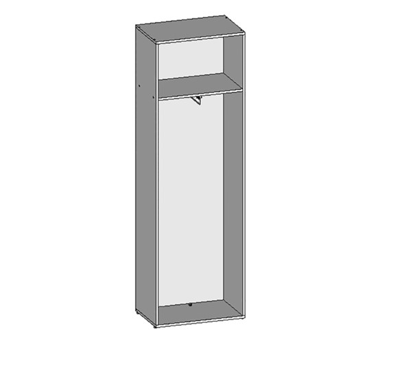 Шкаф для одежды НШ-10, Белый в Южно-Сахалинске - изображение 1