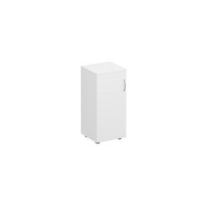 Шкаф для документов низкий узкий закрытый Комфорт, белый премиум (40х38х84) К 508 в Южно-Сахалинске