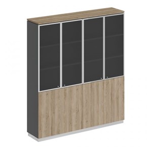 Шкаф для документов со стеклянными дверьми Speech Cube (180.2x40x203.4) СИ 315 ДС АР ДС/ХР в Южно-Сахалинске