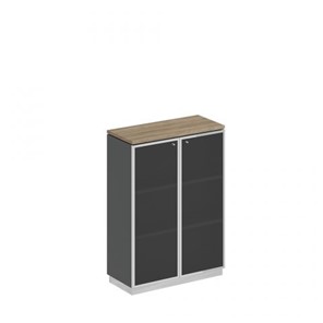 Шкаф для документов средний стекло в рамке Speech Cube (90x40x124.6) СИ 319 ДС АР ХР в Южно-Сахалинске