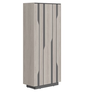 Шкаф гардероб LINE Дуб-серый-антрацит СФ-574401 (900х430х2100) в Южно-Сахалинске