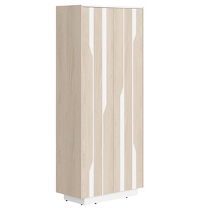 Шкаф гардероб LINE Дуб-светлый-белый СФ-574401 (900х430х2100) в Южно-Сахалинске