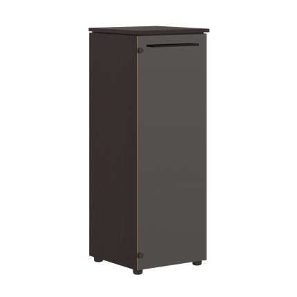 Шкаф колонна MORRIS Дуб Базель/Венге Магия MMC 42.2 (429х423х1188) в Южно-Сахалинске - изображение