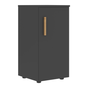 Низкий шкаф колонна с правой дверью FORTA Черный Графит FLC 40.1 (R) (399х404х801) в Южно-Сахалинске - предосмотр