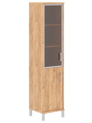 Шкаф Born В 431.4 L левый колонка комбинированная 475х450х2054 мм, Дуб Бофорд в Южно-Сахалинске - изображение