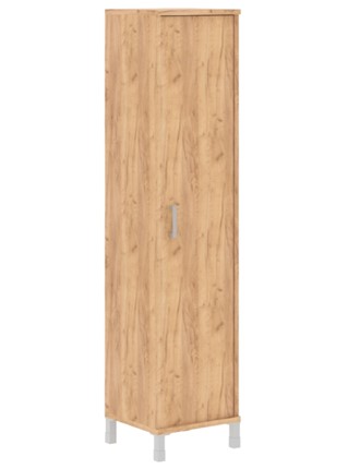 Шкаф офисный Born В-431.6 R правый колонка высокая с глухой дверью 475х450х2054 мм, Дуб Бофорд в Южно-Сахалинске - изображение