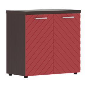 Шкаф TORR LUX TLLC 85.1 с глухими малыми дверьми и топом 854х452х833 Венге Магия/ Красный в Южно-Сахалинске