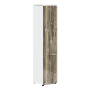Шкаф высокий MORRIS  Дуб Базель/Белый MHC 42.1 (429х423х1956) в Южно-Сахалинске