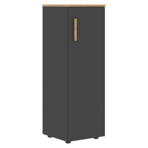Средний шкаф колонна с глухой дверью правой FORTA Графит-Дуб Гамильтон   FMC 40.1 (R) (399х404х801) в Южно-Сахалинске