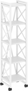 Стеллаж подкатной Loft VR.L-MST.K-5.4, Белый/Белый металл в Южно-Сахалинске