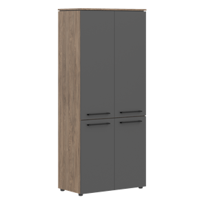 Высокий шкаф MORRIS TREND Антрацит/Кария Пальмира MHC 85.3 (854х423х1956) в Южно-Сахалинске