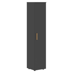 Высокий шкаф с глухой дверью колонна FORTA Черный Графит  FHC 40.1 (L/R) (399х404х1965) в Южно-Сахалинске