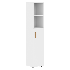 Высокий шкаф с глухой средней дверью  правой FORTA Белый FHC 40.5 (R) (399х404х1965) в Южно-Сахалинске