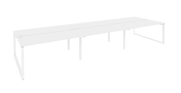Стол на металлокаркасе O.MO-D.RS-6.4.8, Белый/Белый бриллиант в Южно-Сахалинске