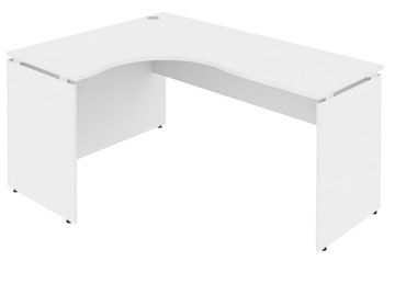 Письменный угловой стол Л.СА-4Л 1580х1200х755 мм. Белый в Южно-Сахалинске
