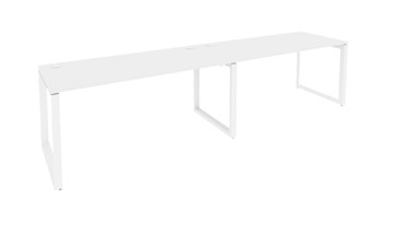 Стол на 2 сотрудника O.MO-RS-2.4.7, Белый/Белый бриллиант в Южно-Сахалинске