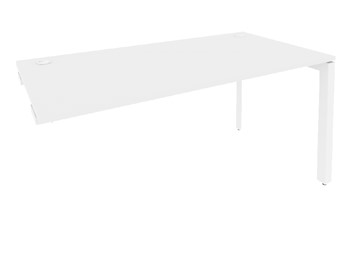 Стол приставка O.MP-SPR-4.8 Белый/Белый бриллиант в Южно-Сахалинске
