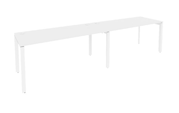 Стол в офис O.MP-RS-2.4.8 Белый/Белый бриллиант в Южно-Сахалинске - изображение