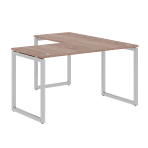 Письменный стол угловой левый XTEN-Q Дуб-сонома- серебро XQCT 1415 (L) (1400х1500х750) в Южно-Сахалинске