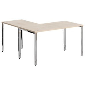 Письменный угловой  стол для персонала правый XTEN GLOSS  Бук Тиара  XGCT 1415.1 (R) (1400х1500х750) в Южно-Сахалинске