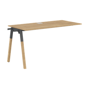 Переговорный стол FORTA Дуб Гамильтон-Черный графит-Бук  FIST 1167 (1180х670х733) в Южно-Сахалинске