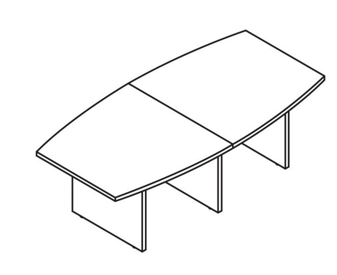 Конференц-стол для переговоров MORRIS TREND Антрацит/Кария Пальмираа MCT 2412.1 (2400x1200x750) в Южно-Сахалинске - изображение 1