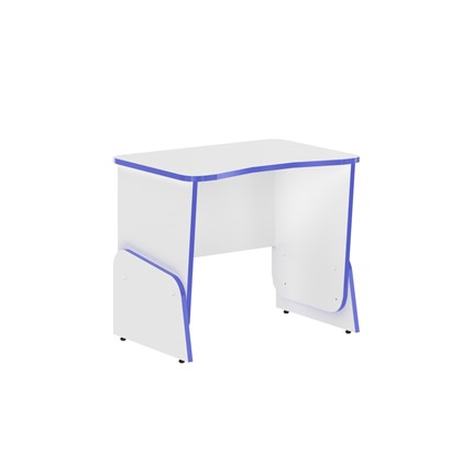 Компьютерный стол Skill STG 7050, Белый /Дельфт (Синий) в Южно-Сахалинске - изображение