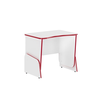 Компьютерный стол Skill STG 7050, Белый/ Красный в Южно-Сахалинске - изображение