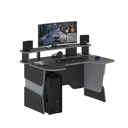 Компьютерный стол SKILLL STG 1390,  Антрацит/ Металлик в Южно-Сахалинске - изображение