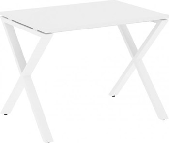 Письменный стол Loft VR.L-SRX-2.7, Белый Бриллиант/Белый металл в Южно-Сахалинске