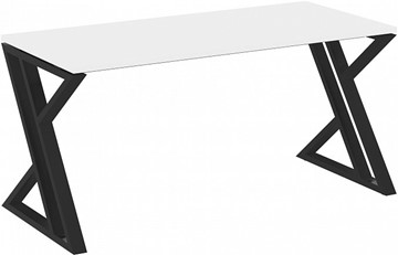 Письменный стол Loft VR.L-SRZ-4.7, Белый Бриллиант/Черный металл в Южно-Сахалинске