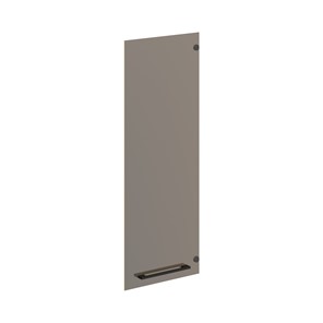 Дверь для шкафчика стеклянная средняя MORRIS TREND Антрацит/Кария Пальмира AMGT 42-1 (422х4х1132) в Южно-Сахалинске