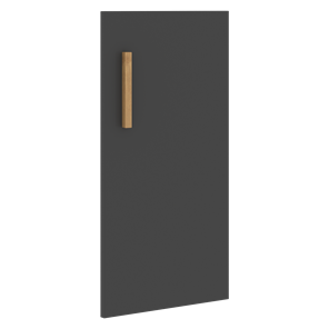 Дверь для шкафа низкая правая FORTA Черный Графит FLD 40-1(R) (396х18х766) в Южно-Сахалинске