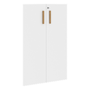 Двери для шкафов средние с замком FORTA Белый FMD 40-2(Z) (794х18х1164) в Южно-Сахалинске