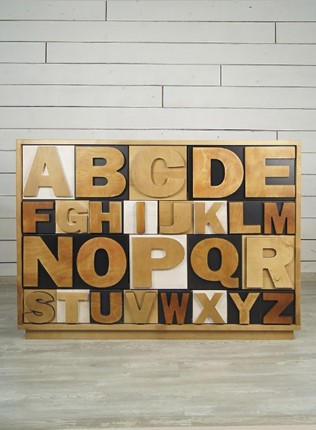 Комод Alphabeto Birch 10 ящиков (AL-01/2ETG/4) в Южно-Сахалинске - изображение