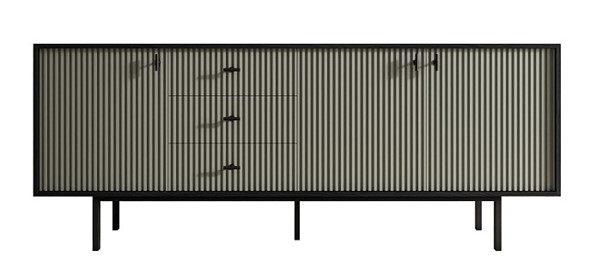 Комод с дверцами и ящиками Emerson (EM07/gray/L) в Южно-Сахалинске - изображение