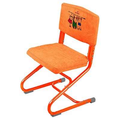 Чехол для стула СУТ 01-01 Оранжевый, Замша в Южно-Сахалинске - изображение