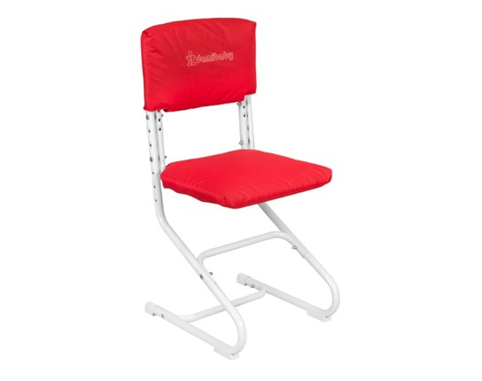 Набор чехлов на сиденье и спинку стула СУТ.01.040-01 Красный, ткань Оксфорд в Южно-Сахалинске - изображение