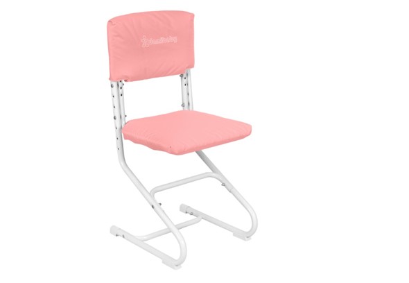 Комплект чехлов на сиденье и спинку стула СУТ.01.040-01 Розовый, Замша в Южно-Сахалинске - изображение