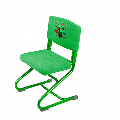 Чехол для стула СУТ 01-01 Зеленый, Замша в Южно-Сахалинске - изображение