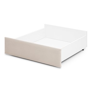 Ящик для кровати Litn мягкий для кроватей 160х80 ванильный (велюр) в Южно-Сахалинске - предосмотр