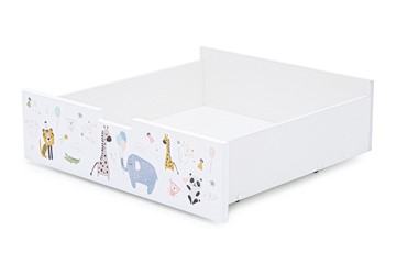 Ящик для детской кровати Svogen белый/зверята в Южно-Сахалинске