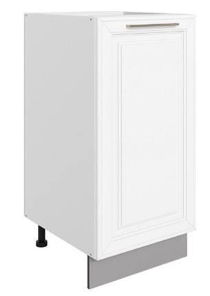 Шкаф рабочий Мишель L400 (1 дв. гл.) эмаль (белый/белый) в Южно-Сахалинске - изображение