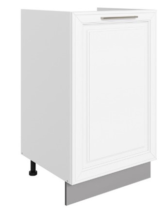 Шкаф рабочий Мишель под мойку L500 (1 дв. гл.) эмаль (белый/белый) в Южно-Сахалинске - изображение