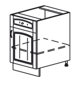 Кухонная тумба Кантри рабочая однодверная с ящиком 820*500*525 мм в Южно-Сахалинске